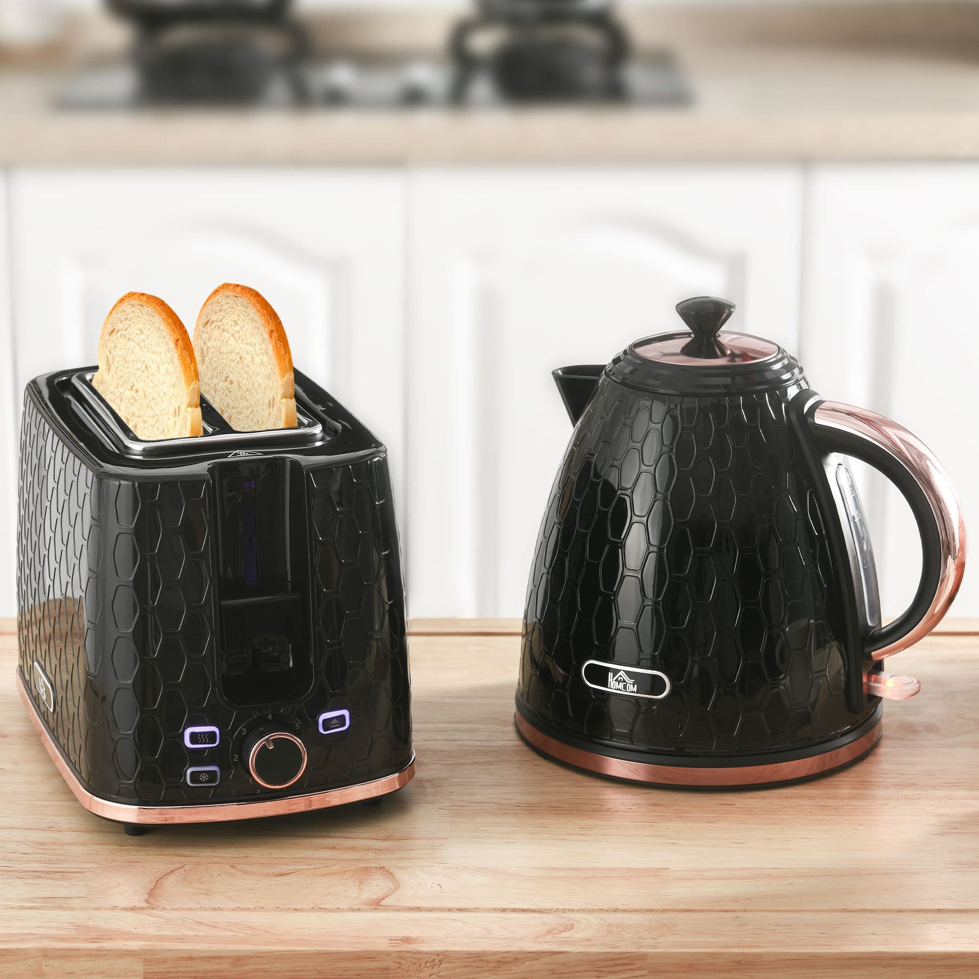 Kettle and Toaster Set 1.7L Fast Boil Kettle & Toaster Set