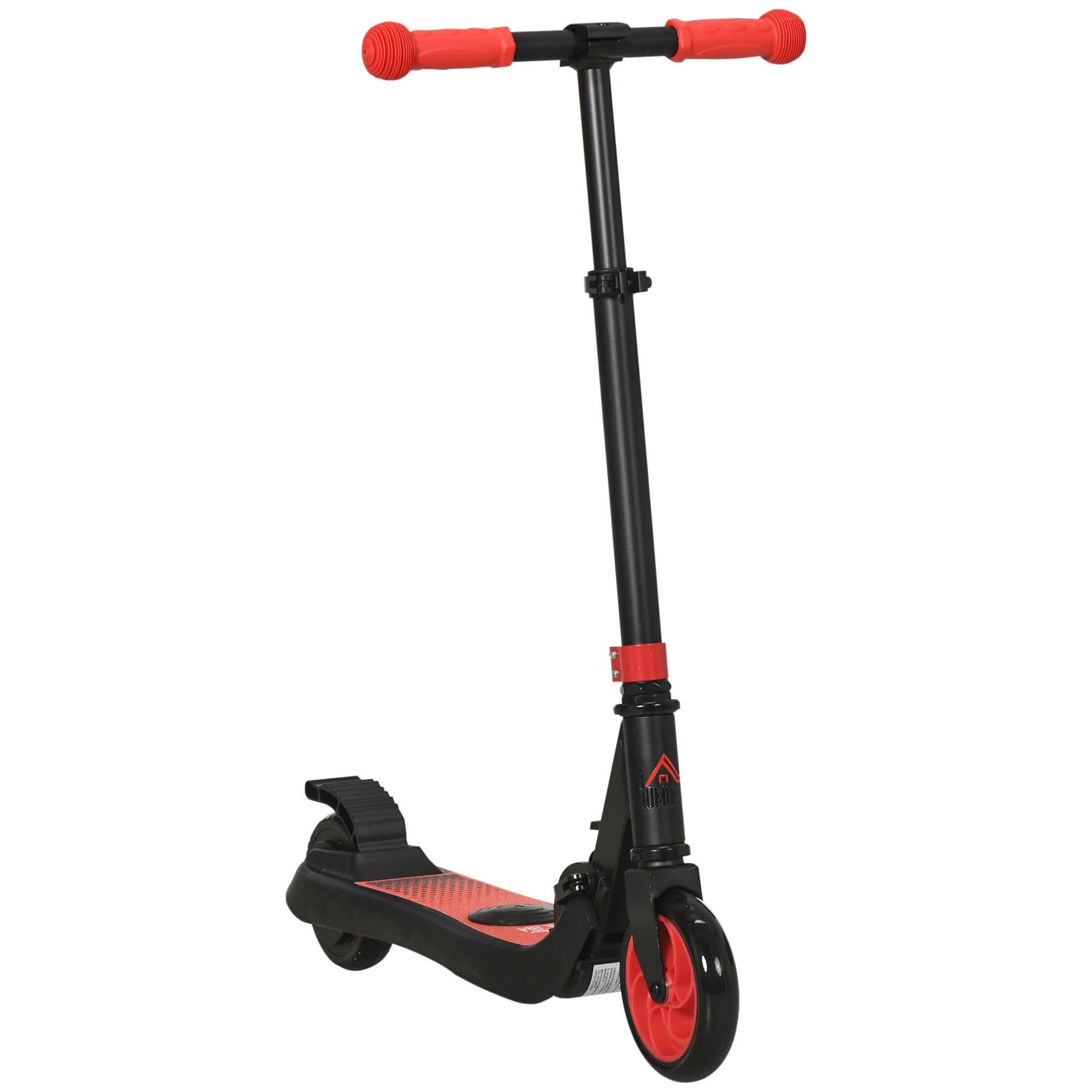 Folding Electric Scooter with Rear Wheel Brake, Red