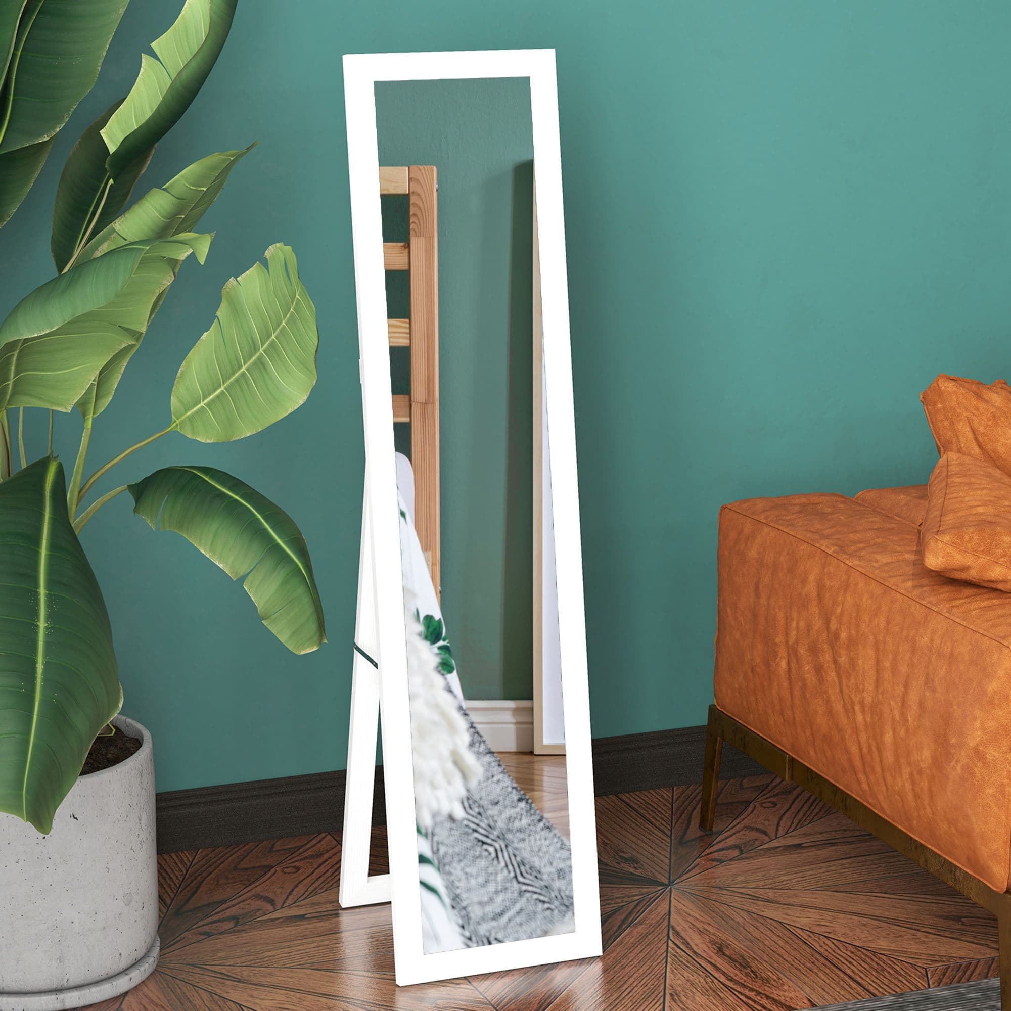Full Length Mirror, Farmhouse Wall Mirror, Hanging & Freestanding
