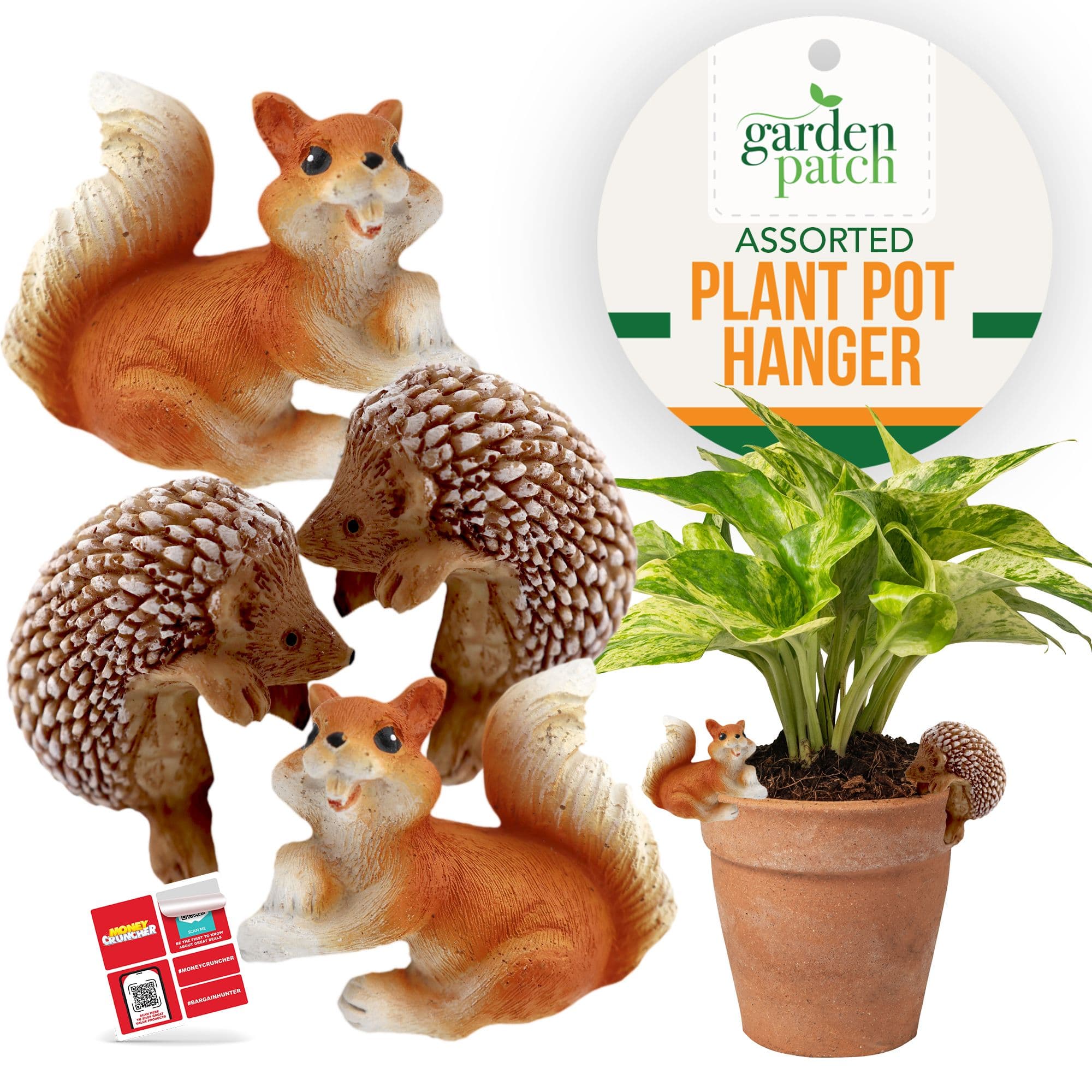 4pk Animal Plant Pot Hanger Garden Ornaments Aesthetic Appeal Garden Decor Indoor Outdoor Garden Accessories Novelty Gifts Garden Enthus