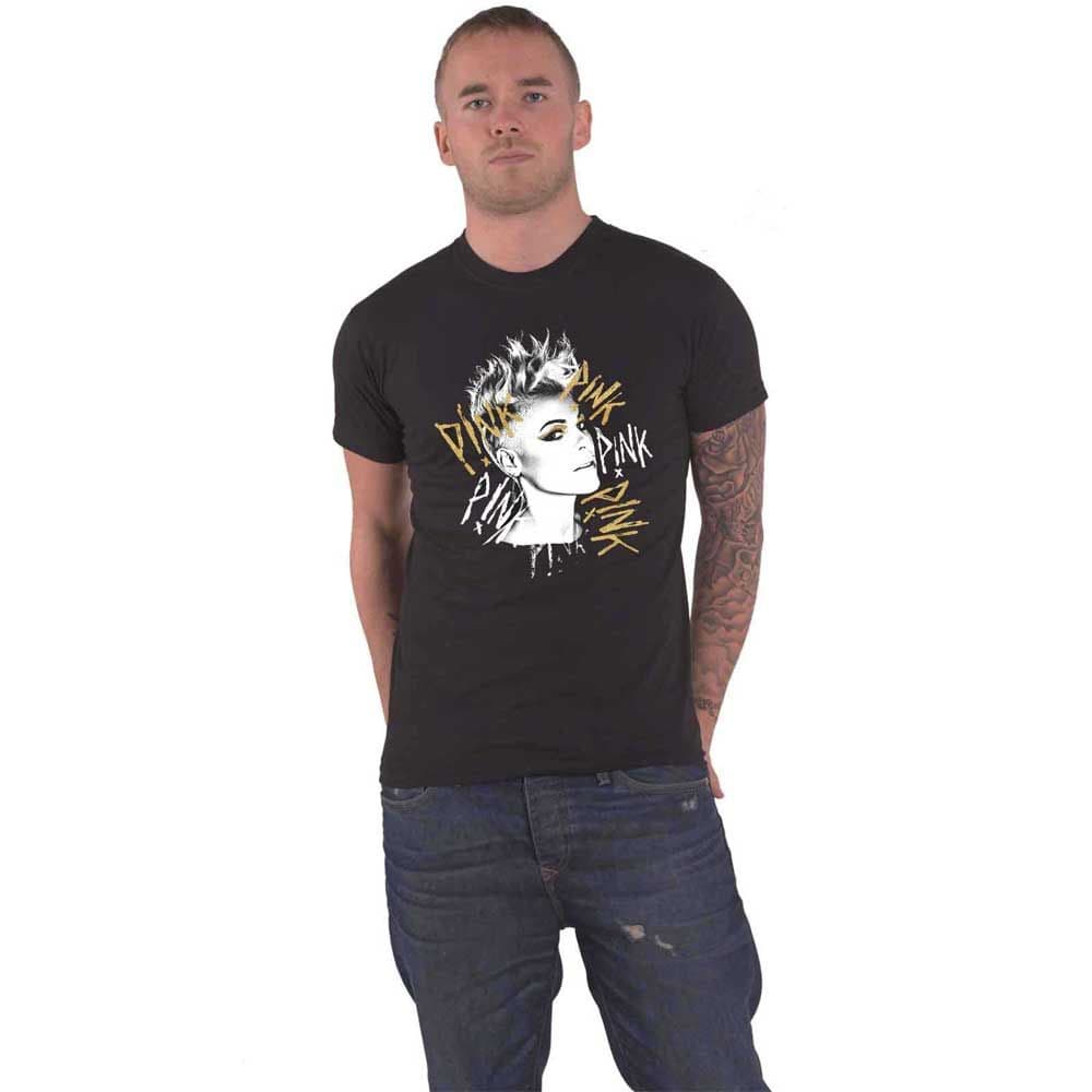 T Shirt Metalic Paint Logo T shirt