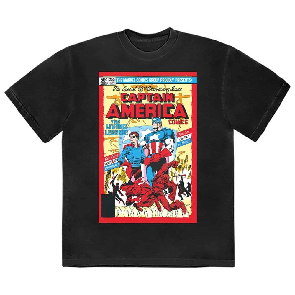 Captain America Living Legend Comic Cover T Shirt