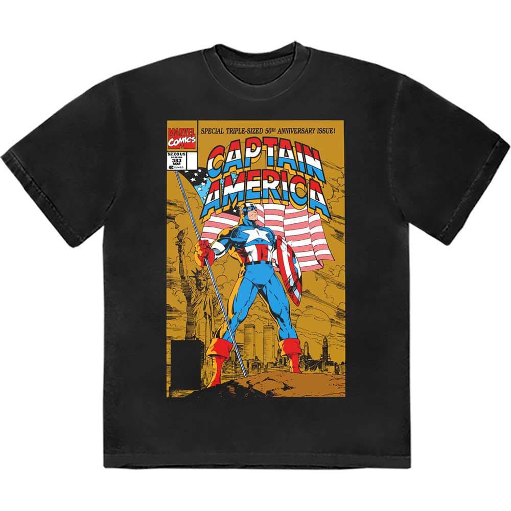 Captain America 50th Comic Cover T Shirt