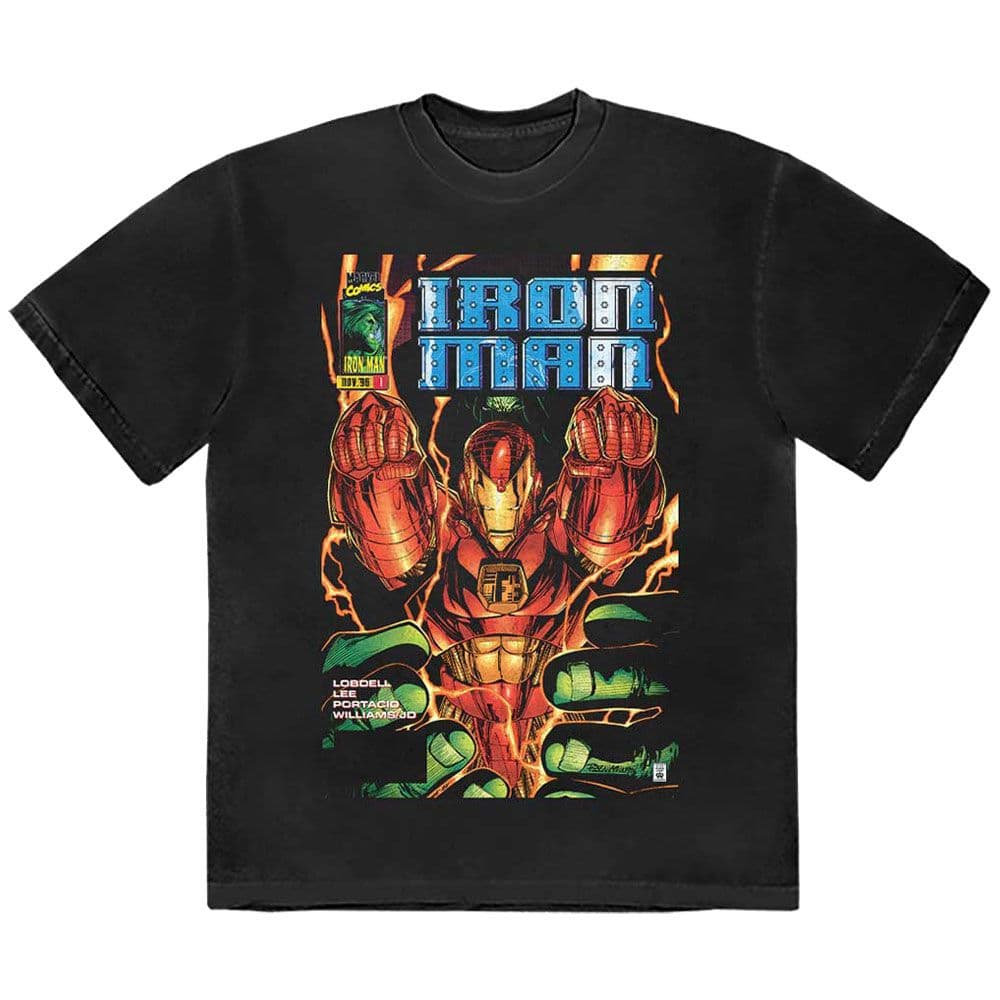 Iron Man Fist Comic Cover T Shirt