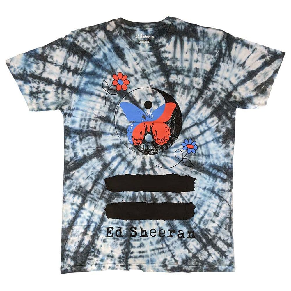 Yin Yang Butterfly Dye Wash T Shirt