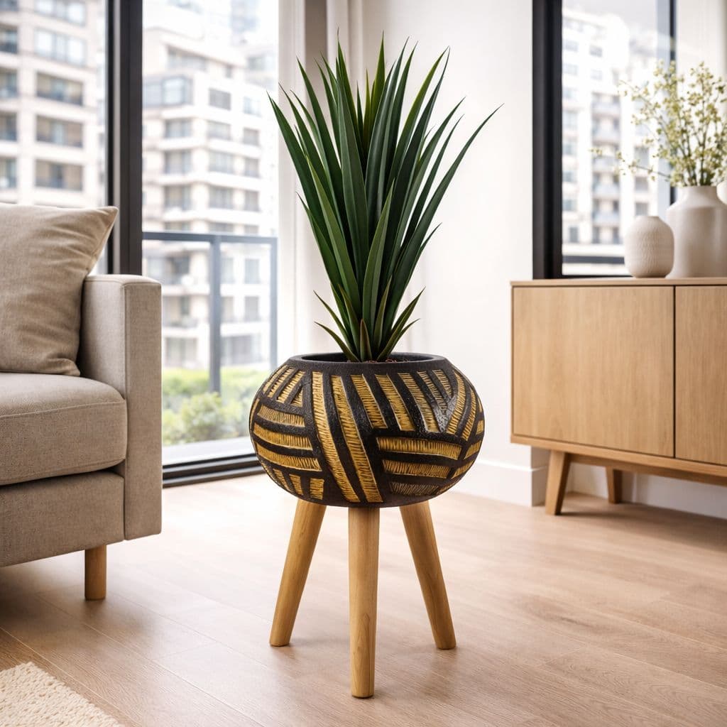 Large Planters Plant Pots Bali fibreglass composite Oval 45cm x 34cm Botanik