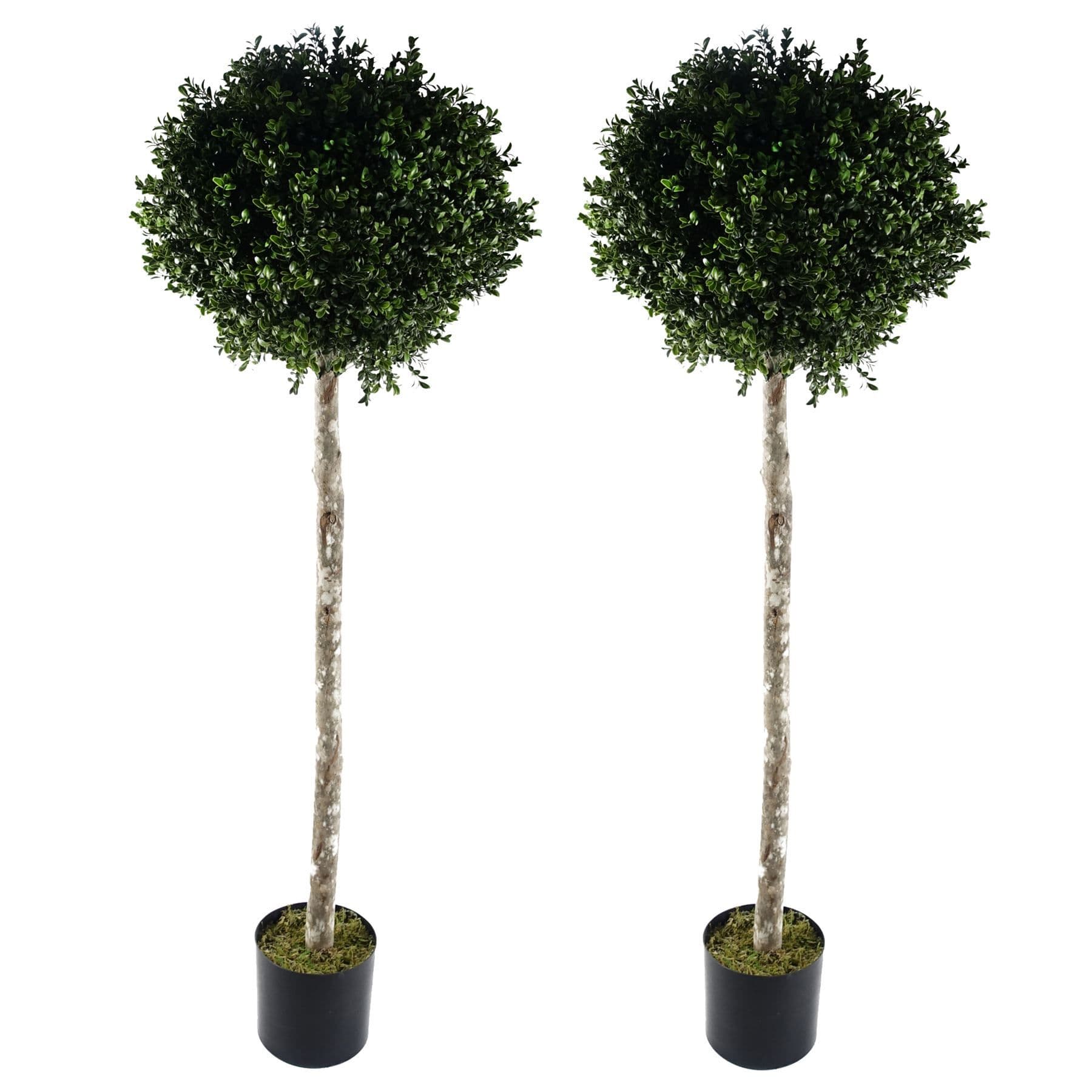 140cm Buxus Ball Artificial Tree UV Resistant Outdoor