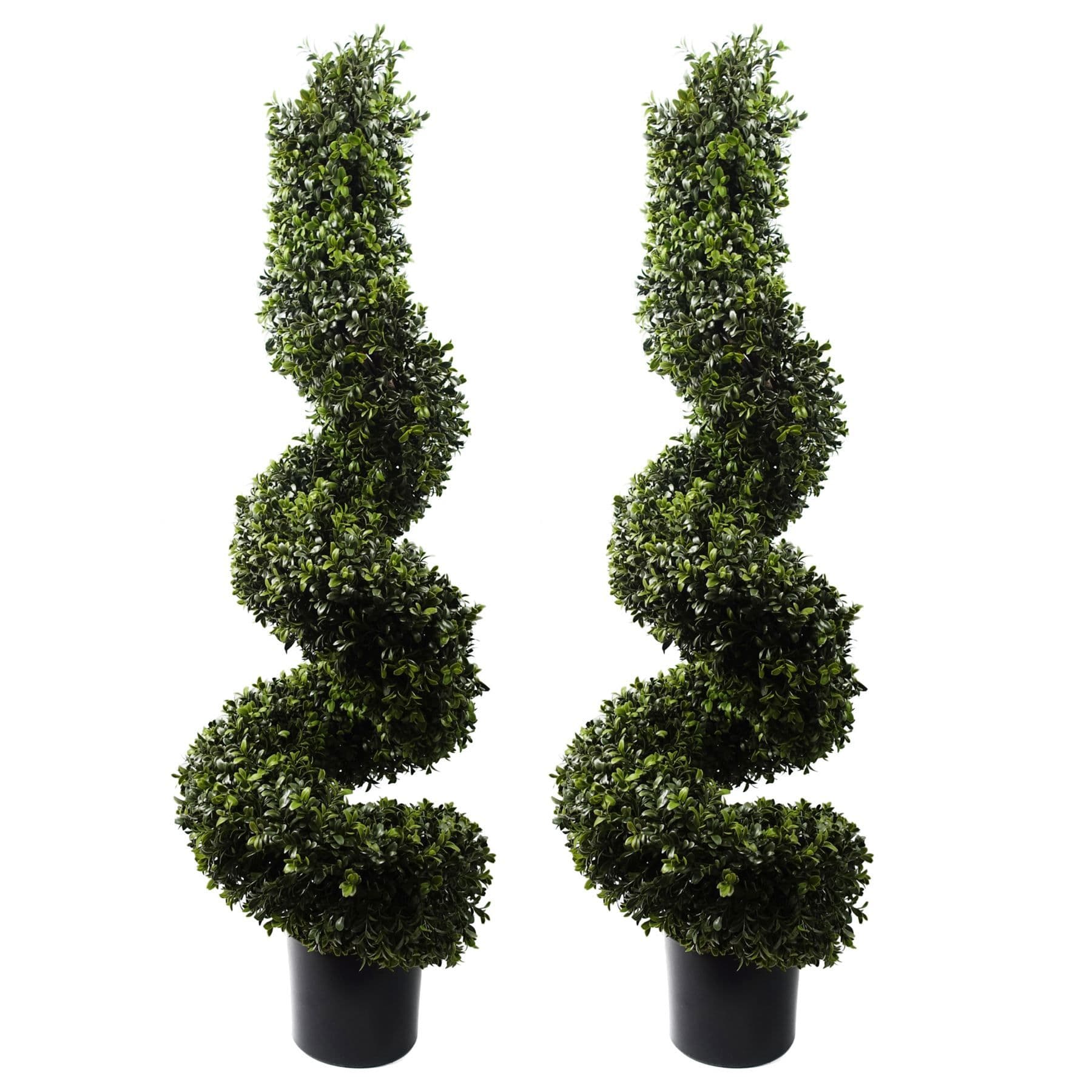 120cm Spiral Boxwood Artificial Tree UV Resistant Outdoor