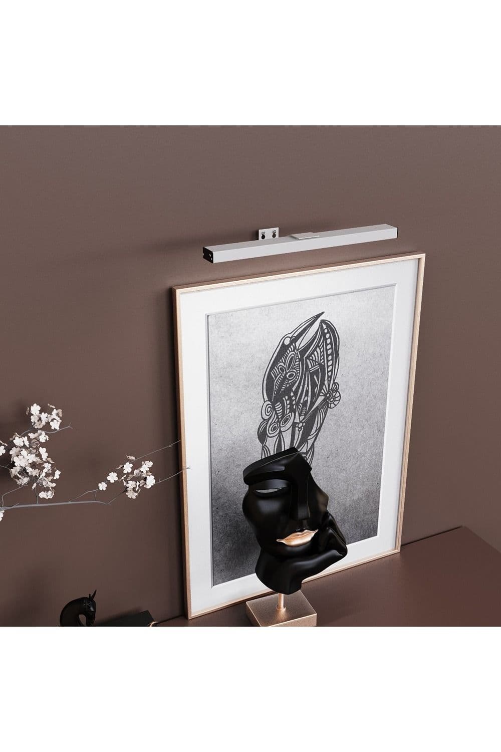 CGC Lighting 'Libra'  White LED Rechargeable Magnetic USB Over Picture Wall Light