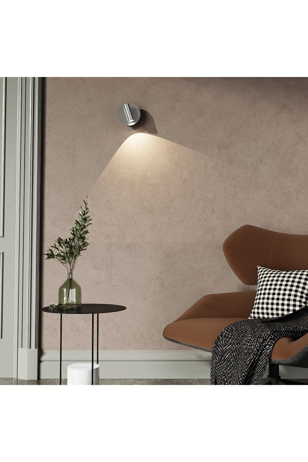 CGC Lighting 'Scarlet' Satin Nickel Adjustable Head LED Rechargeable Magnetic USB Reading Bedside Wall Light