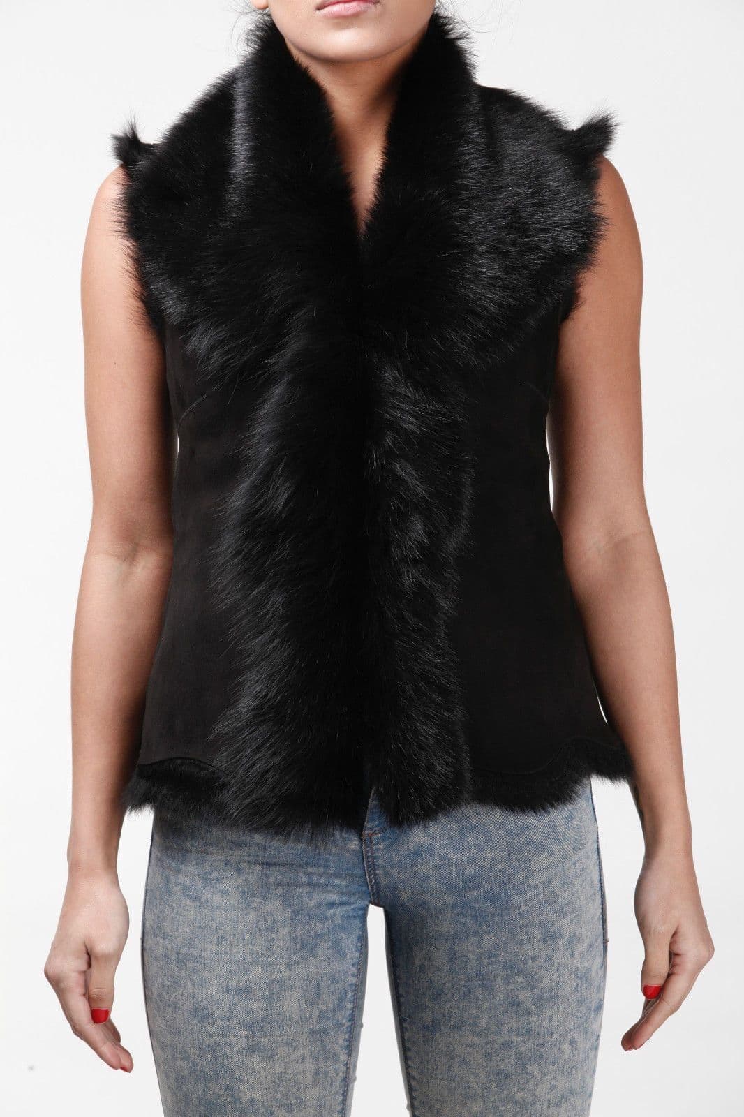 Toscana Sheepskin Short Gilet Seaham