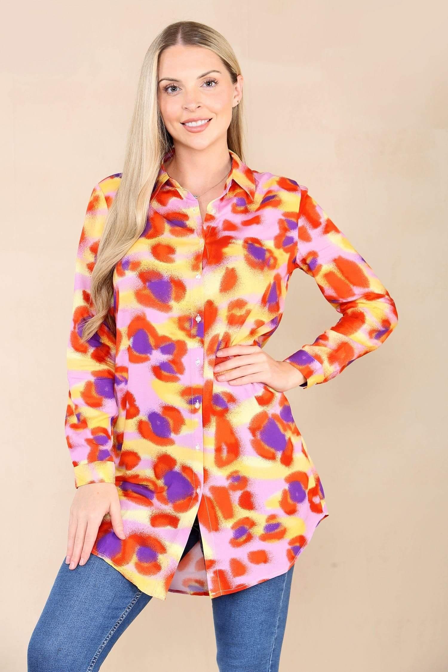 Mudged Printed Shirt