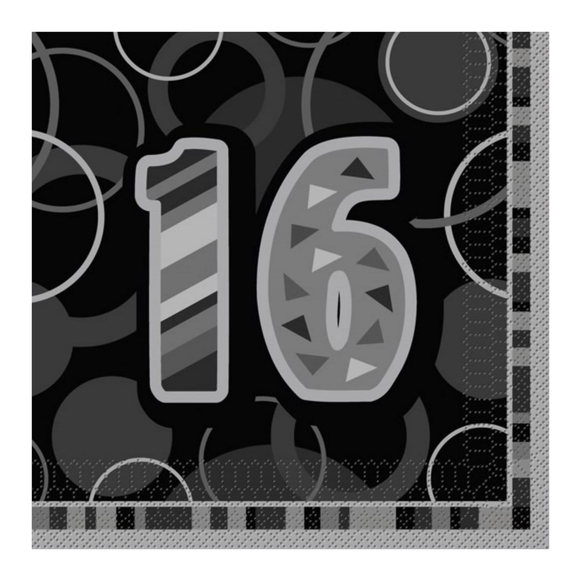 Glitz 16th Birthday Napkins