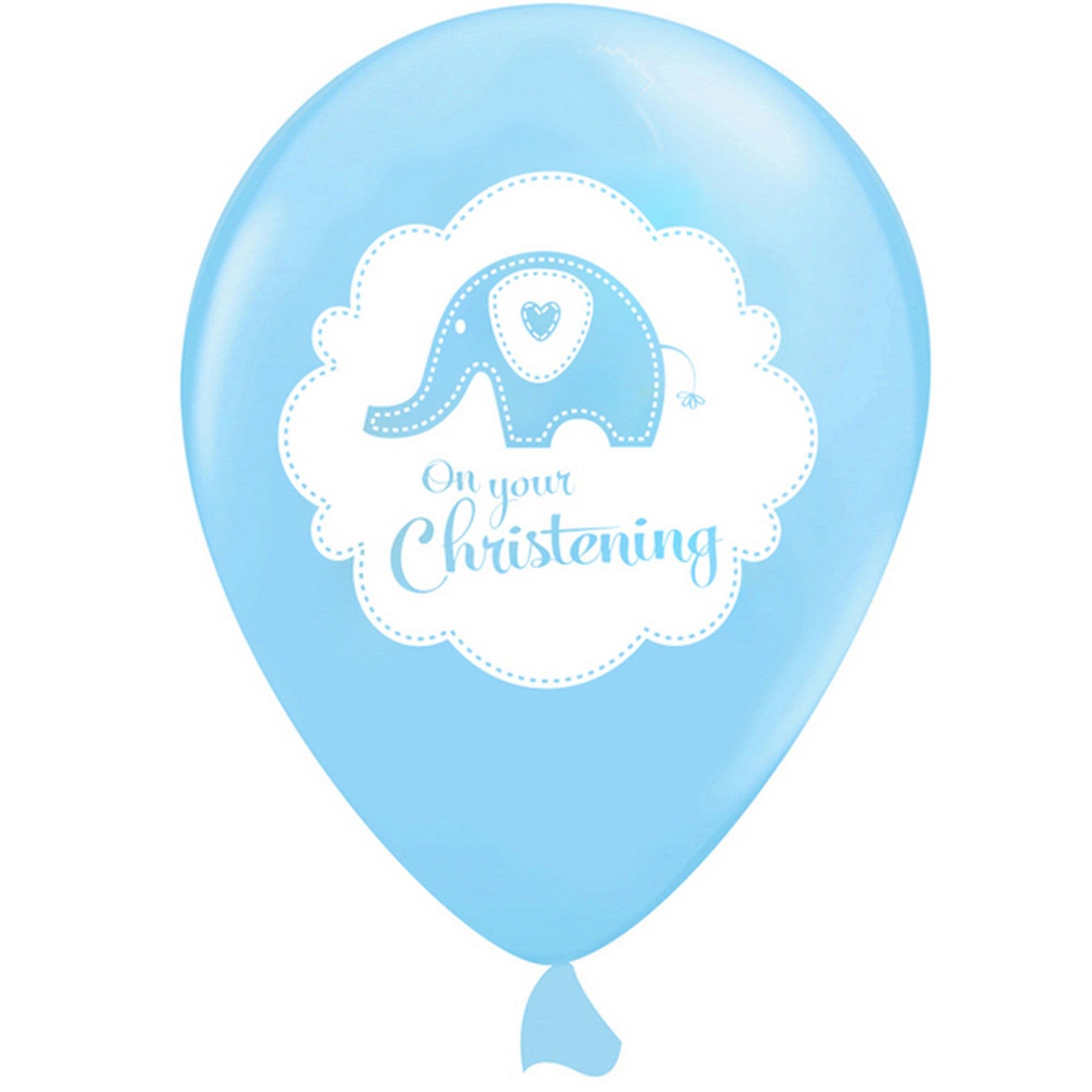 12 Inch Elephant Design Christening Balloons