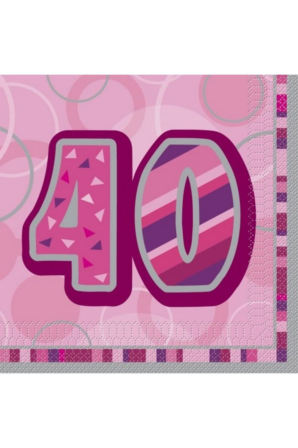 Glitz 40th Birthday Napkins
