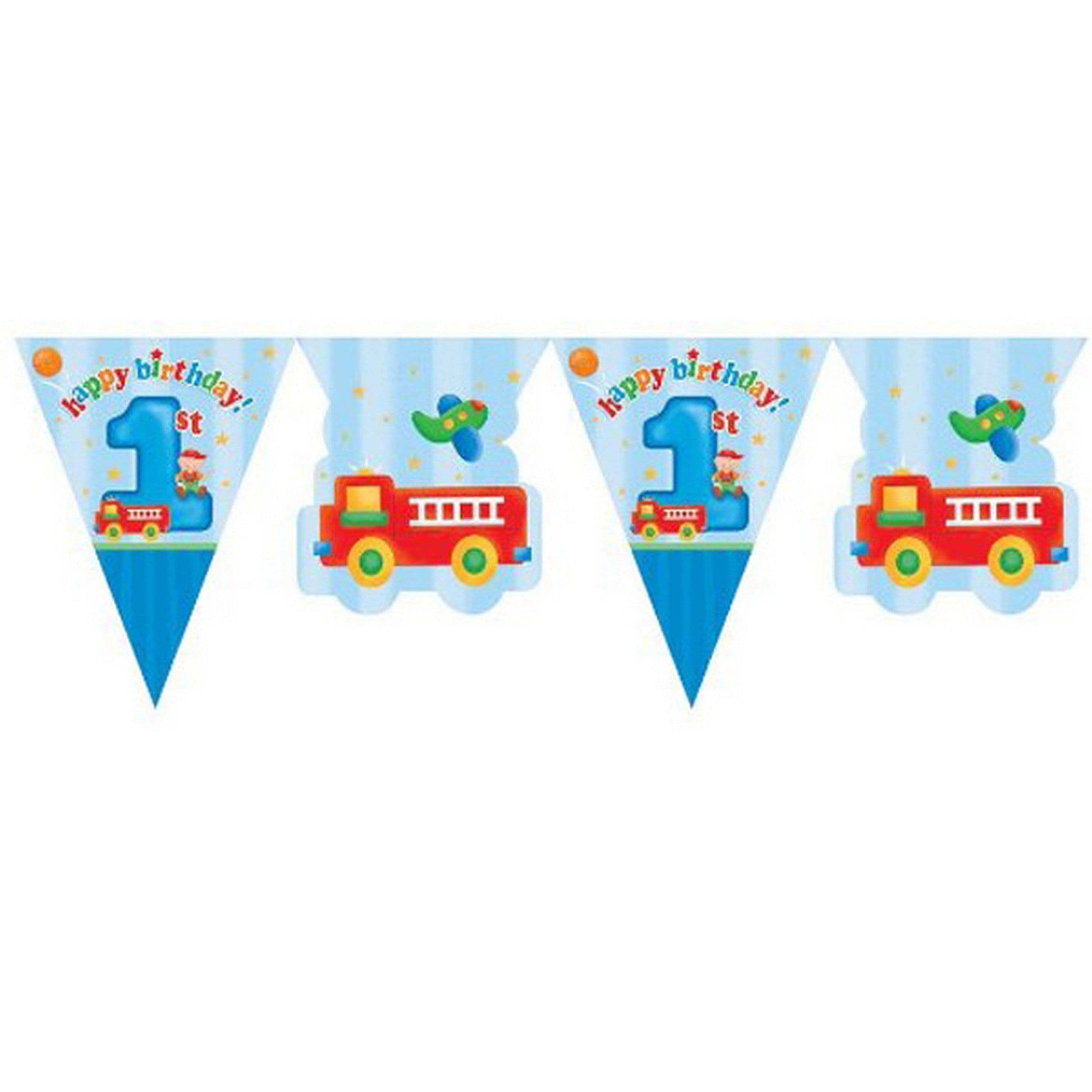 1st Birthday 12 Foot Flag Banner