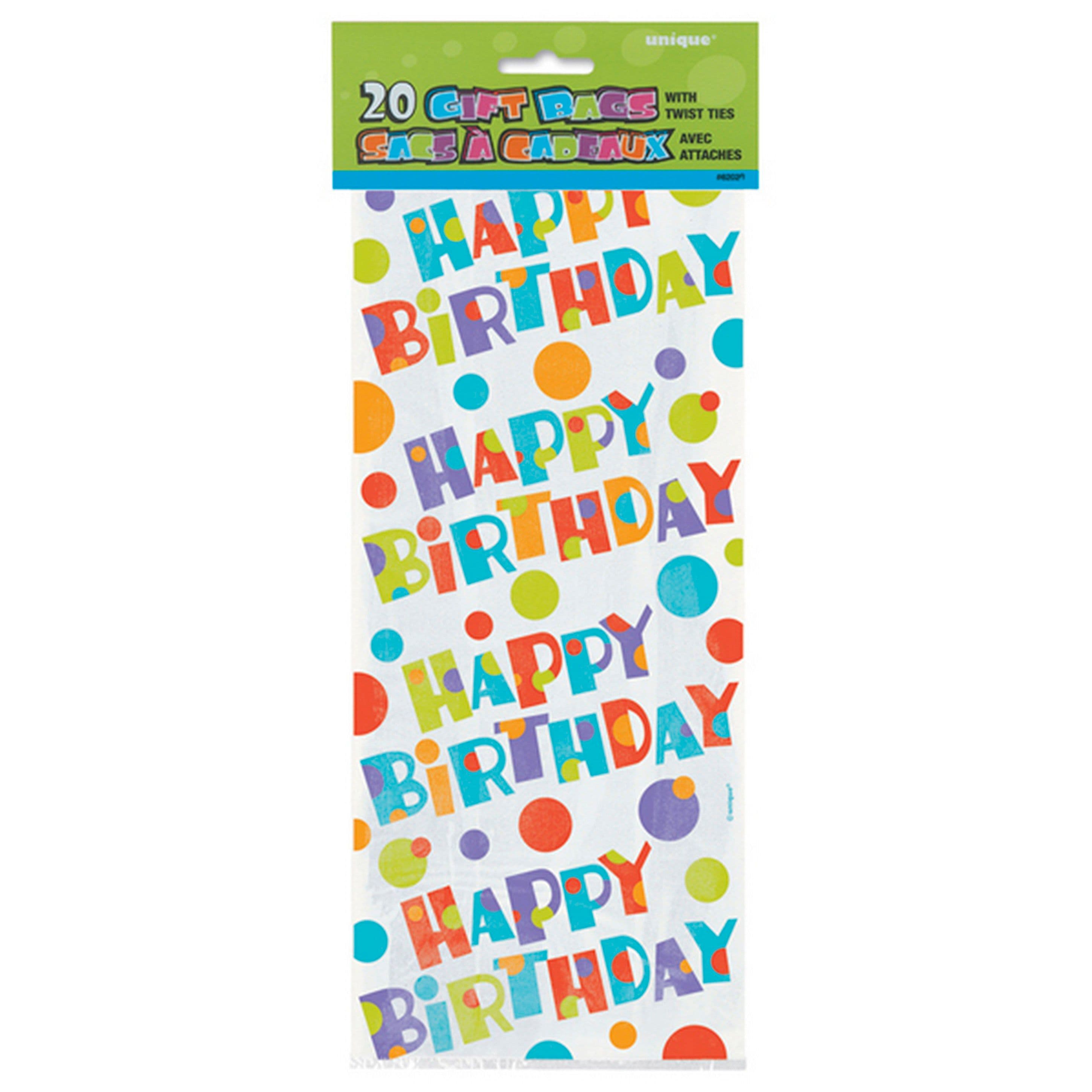 Bubbly Birthday Cello Bags