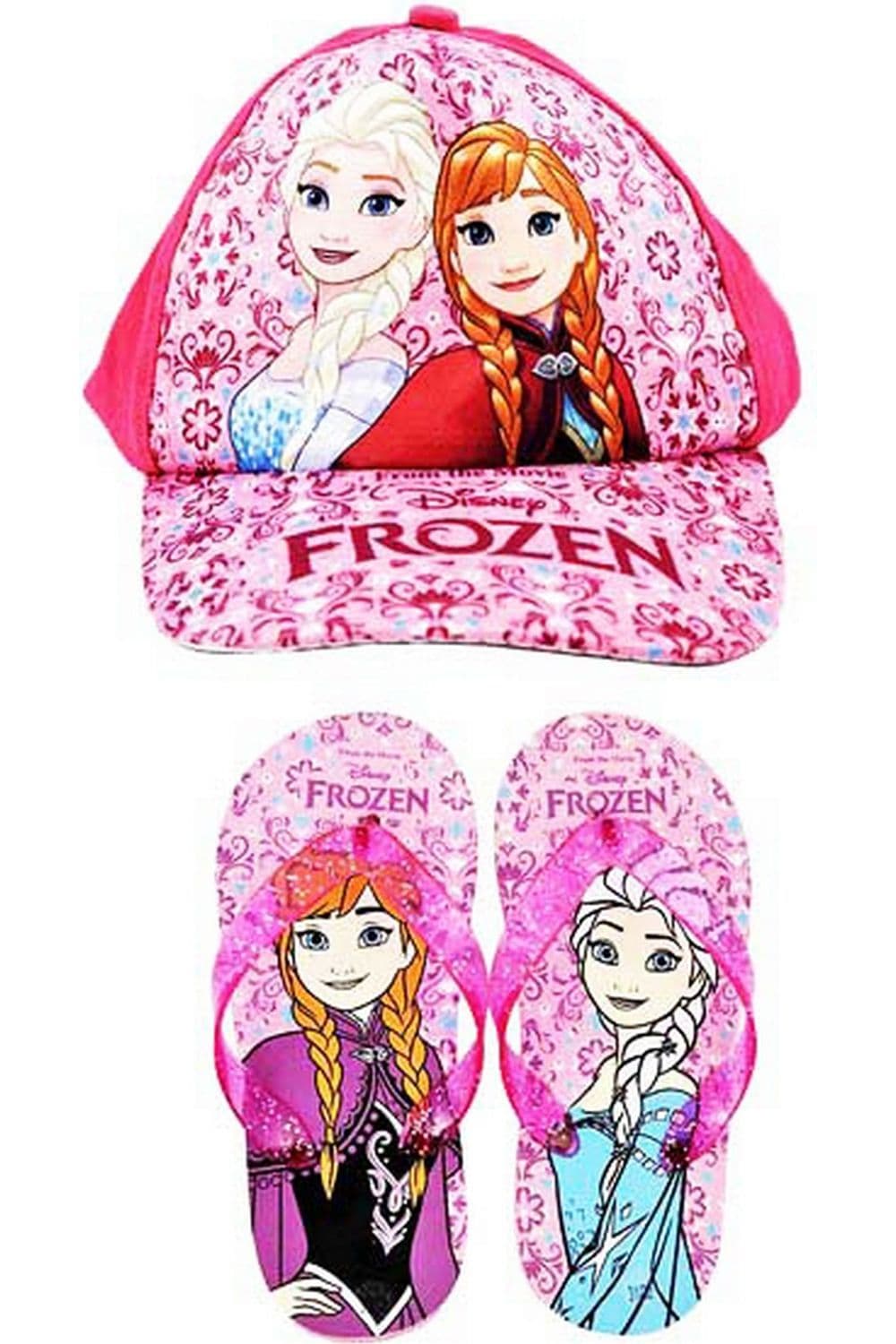 Frozen Baseball Cap & Flip Flops Summer Gift Set