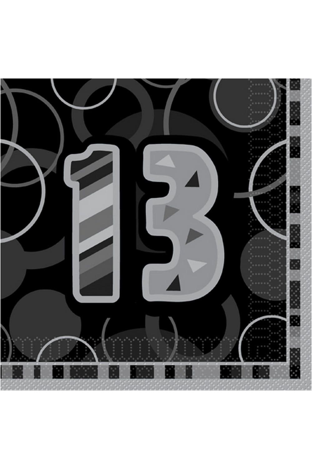 Glitz 13th Birthday Napkins