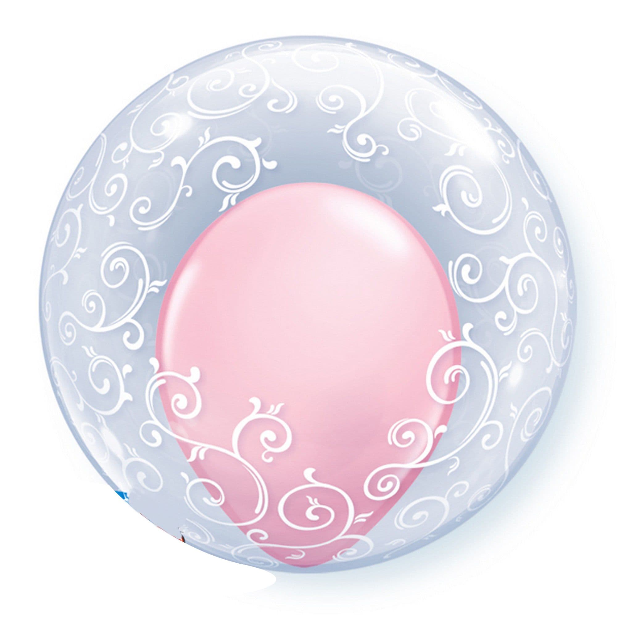 24 Inch Deco Fancy Filigree Single Bubble Balloon