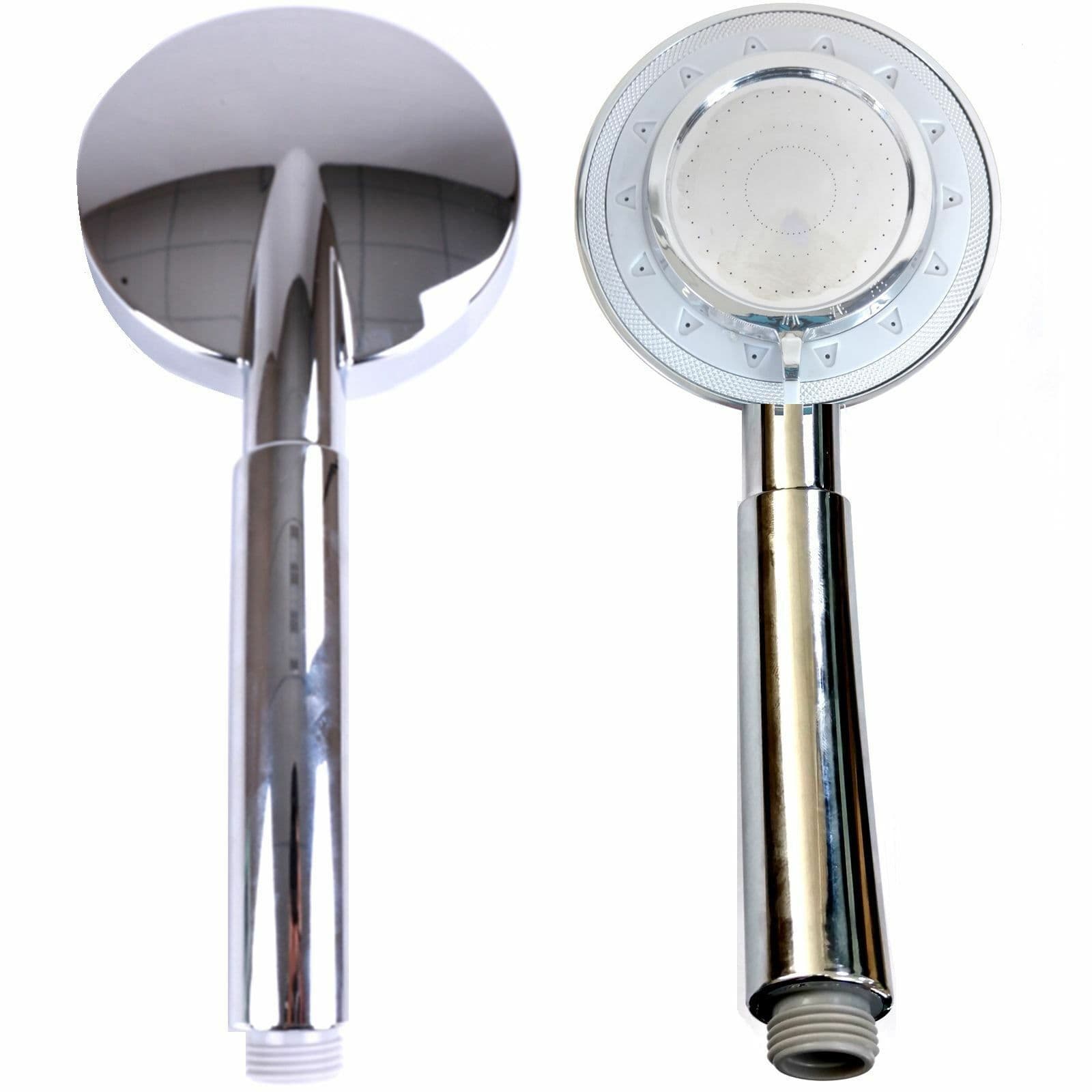 Chrome 4” Round Jet Shower Head 3 Functions