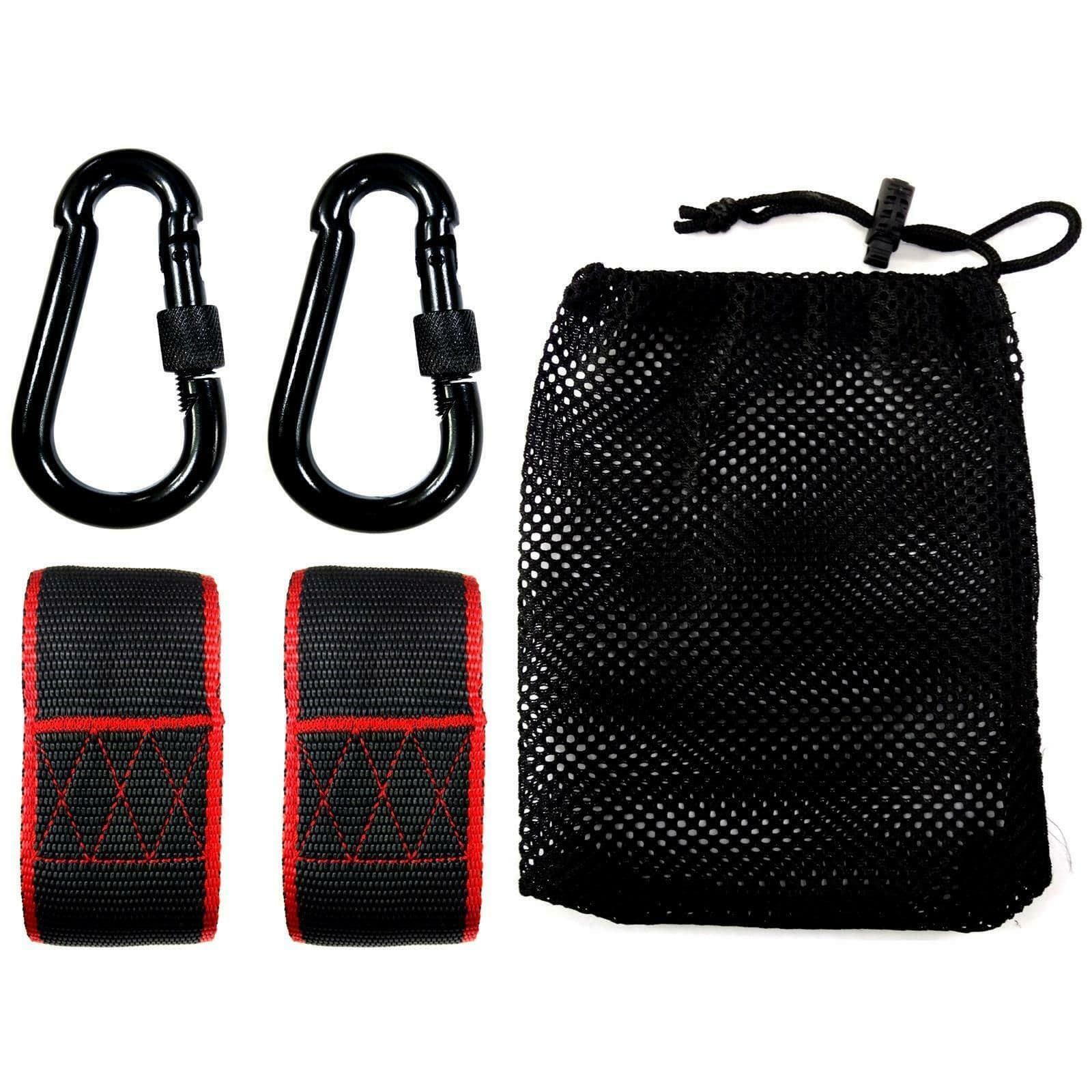 Swing Hammock Hanging Kit Rope Strap Hook Carabiner Fittings Set