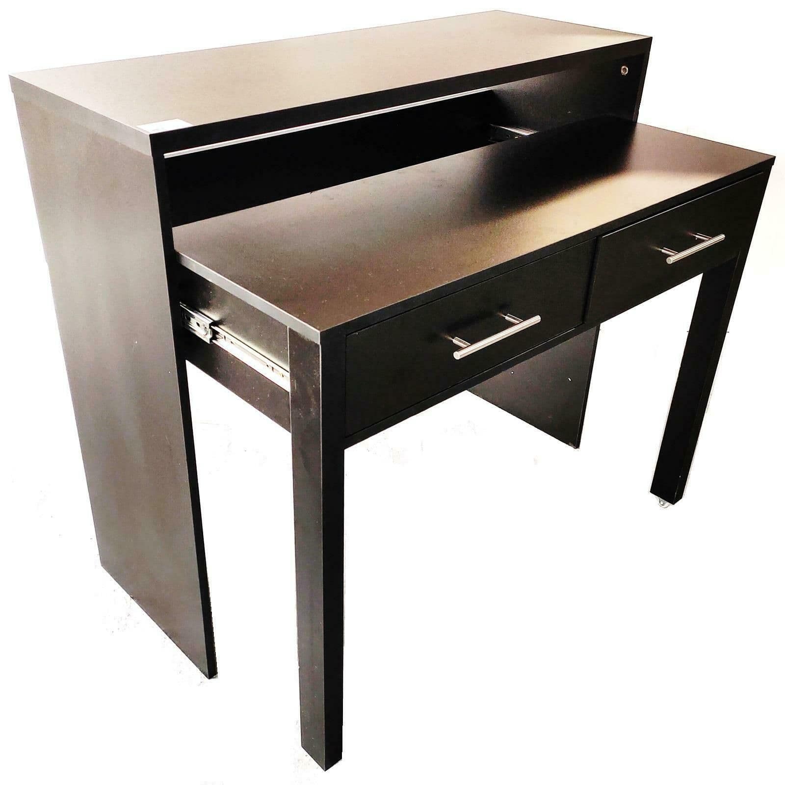 Extending Computer Desk 2 Drawers Console Dressing Table