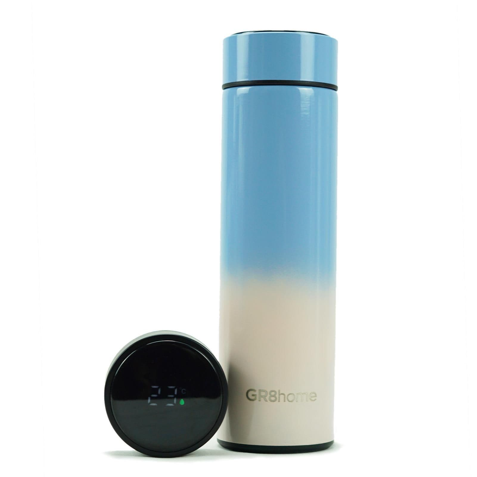 Smart Water Bottle Stainless Steel Vacuum Flask Temperature Display Gradient