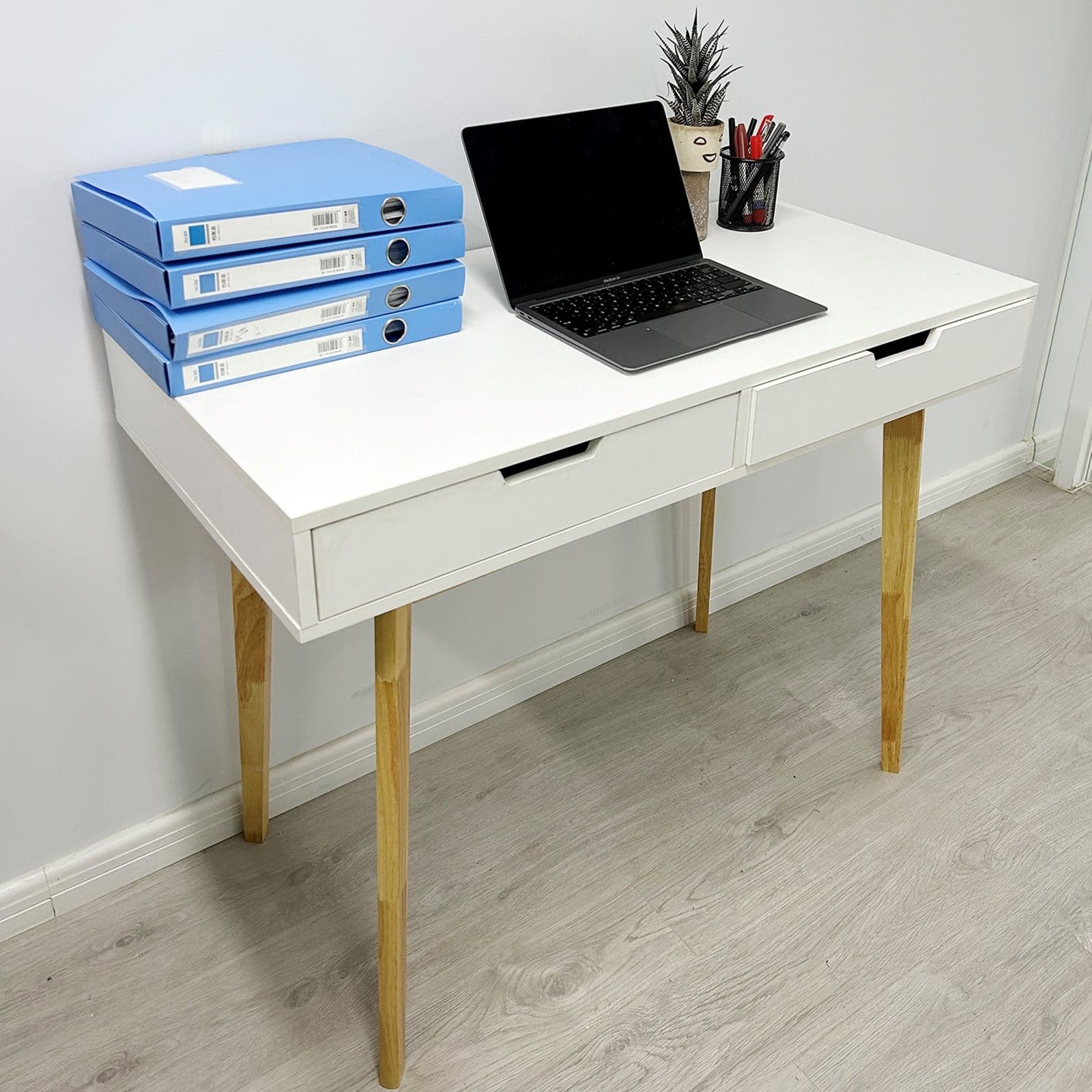 Wooden Computer Desk Dressing Table Drawers