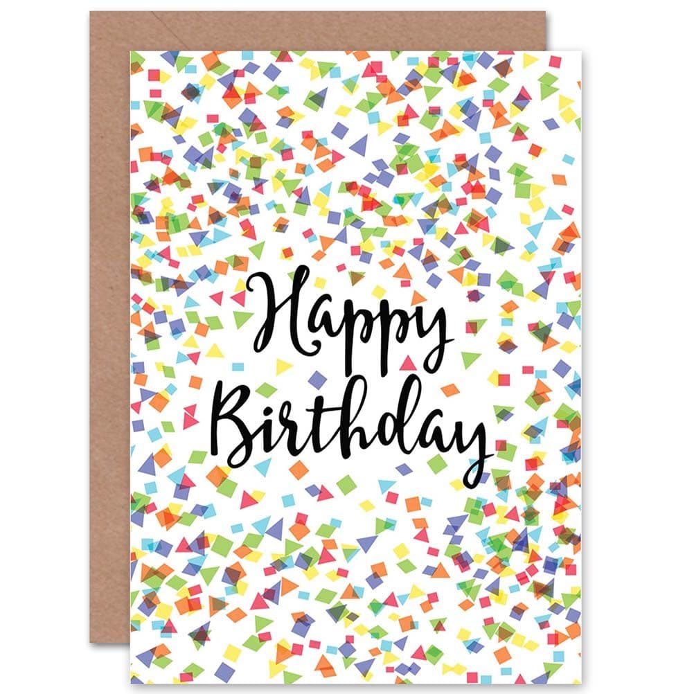 Colourful Confetti Greetings Card