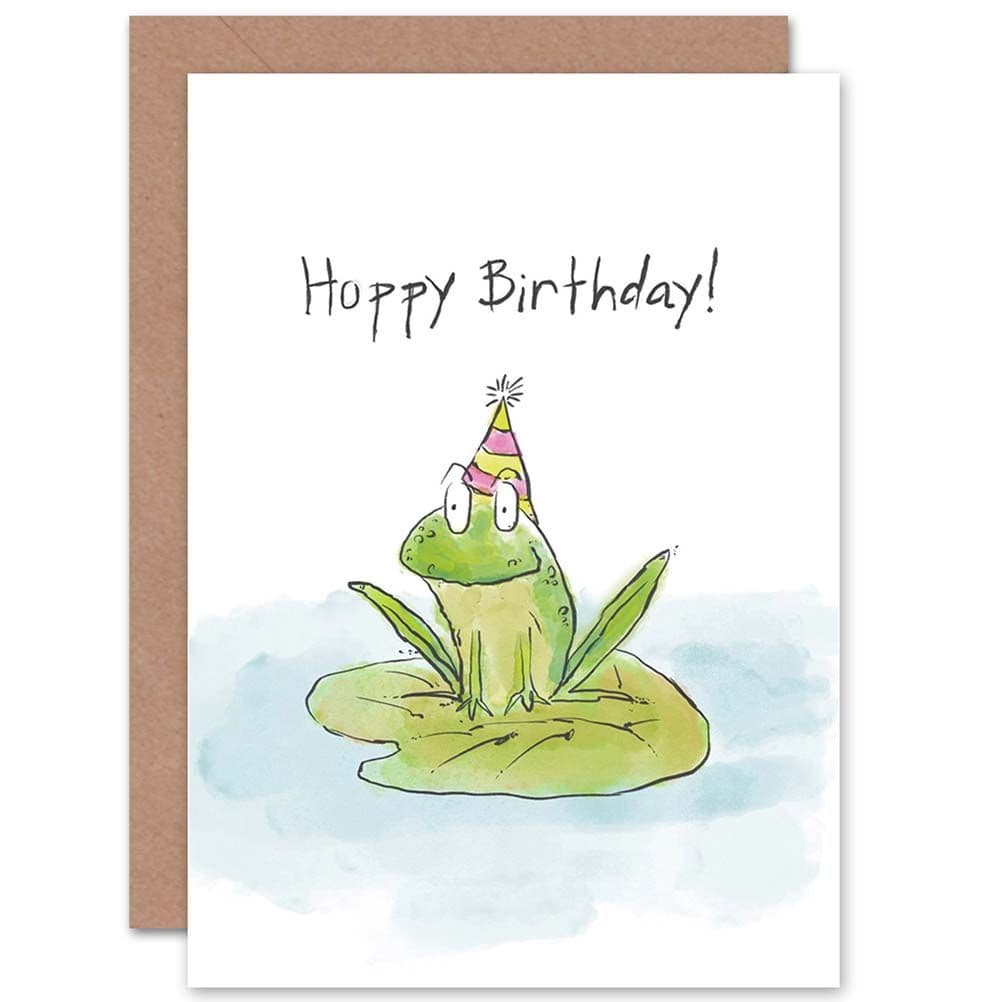 Hoppy Birthday Frog Greetings Card