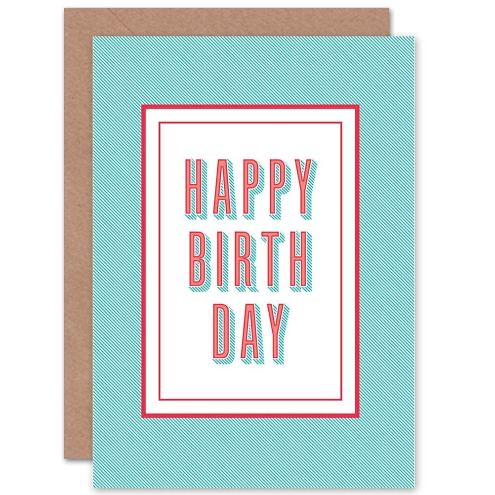 Happy Birthday Red Greetings Card