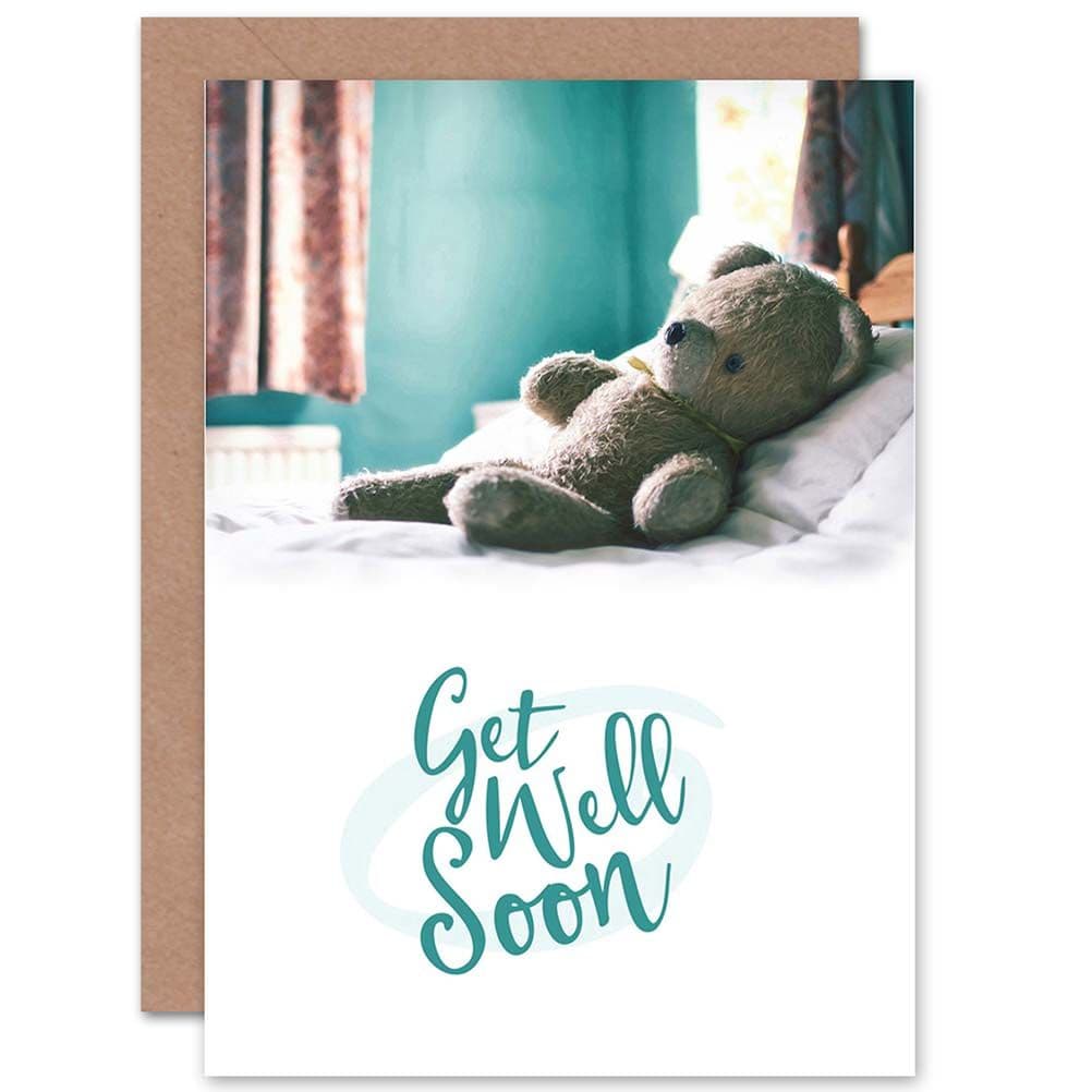 Teddy Bear Get Well Greetings Card