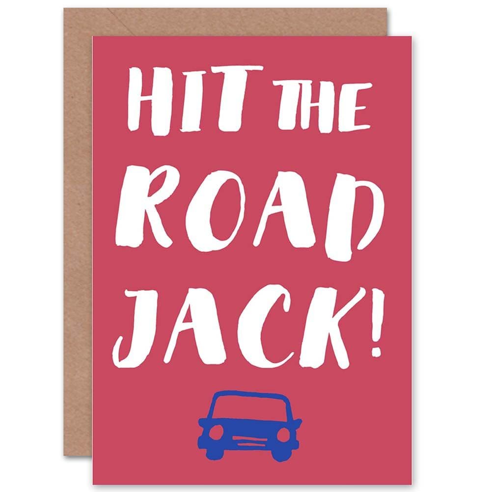 Bon Voyage Hit Road Jack Greetings Card