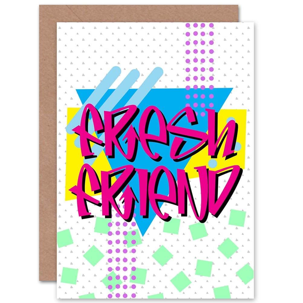 Friendship Back To The 1980s Retro Greetings Card