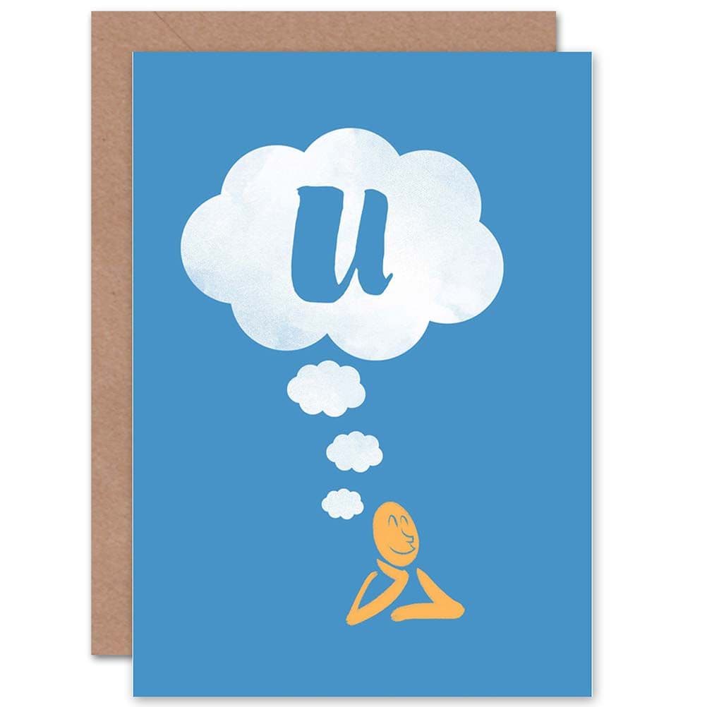 Friendship Thought Bubble Thinking Greetings Card