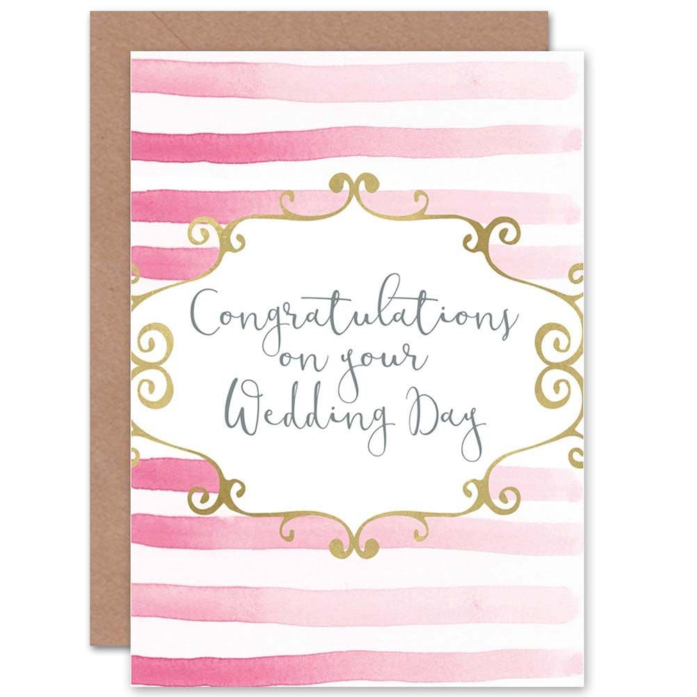 Congratulations Stripes Greetings Card