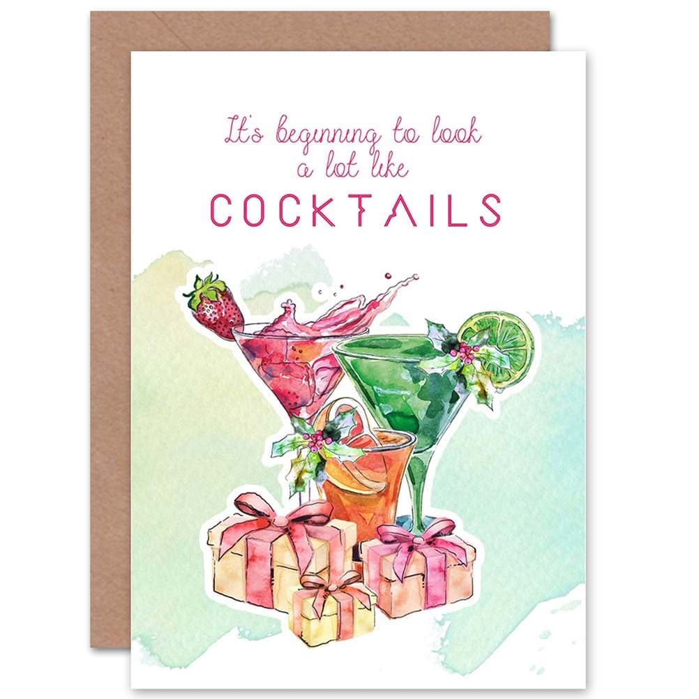 A Lot Like Cocktails Greetings Card