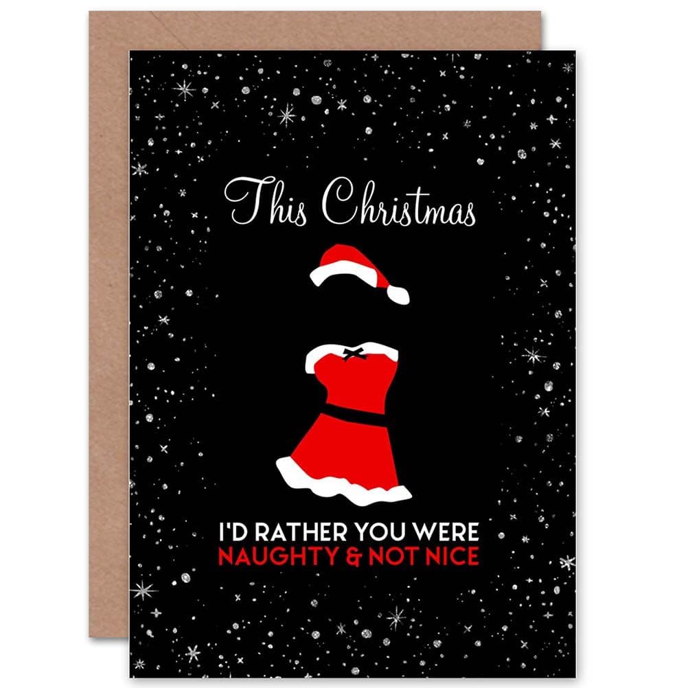 Santa Naughty Nice Kinky Funny Christmas Greetings Card