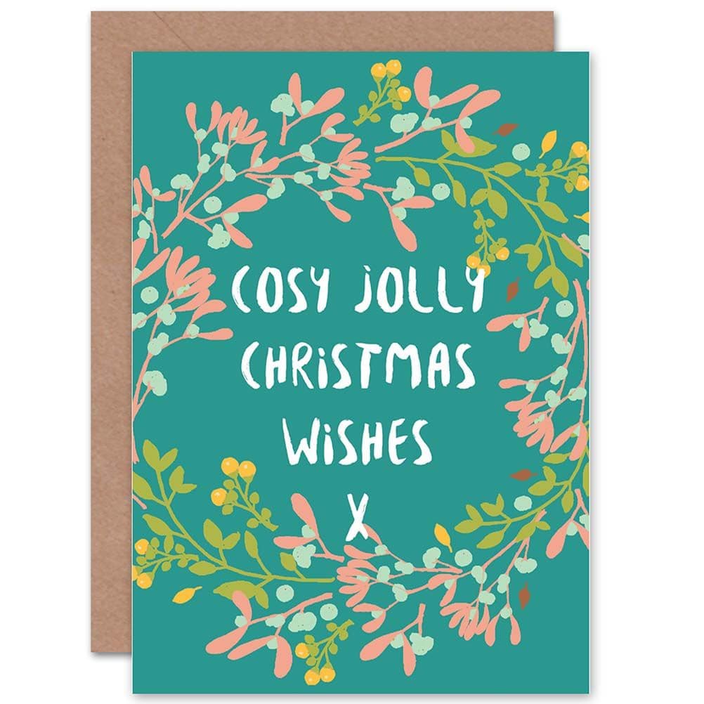 Cosy Jolly Wishes Greetings Card