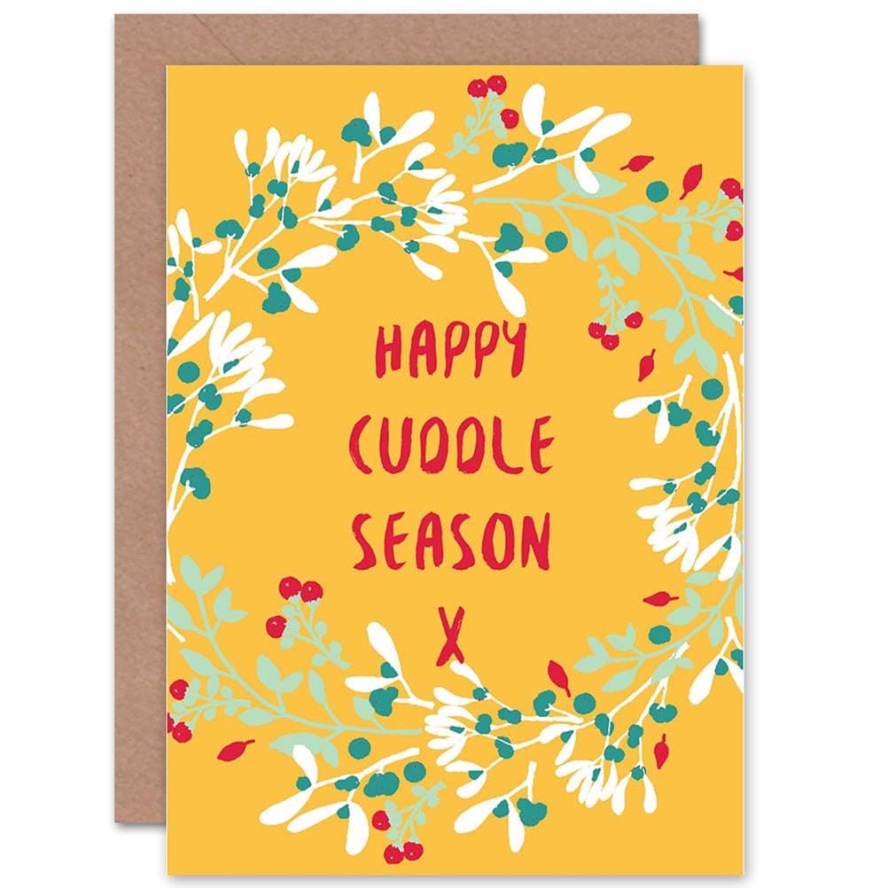 Happy Cuddle Season Christmas Greetings Card