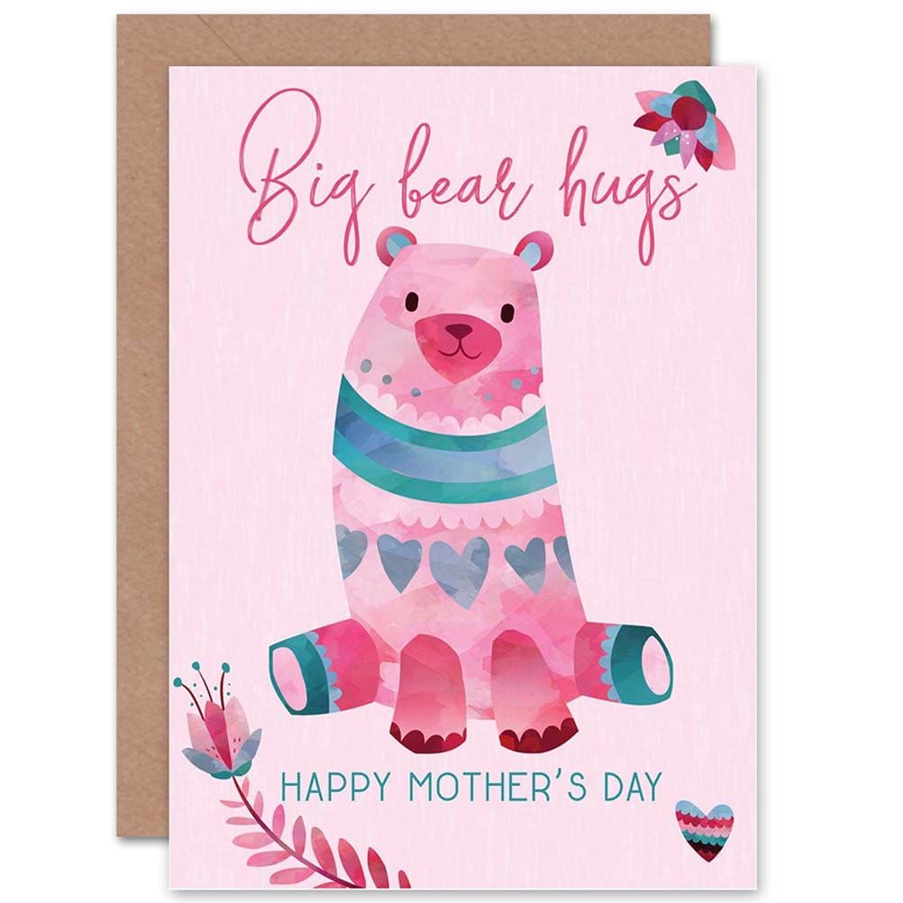 Big Bear Hugs Greetings Card