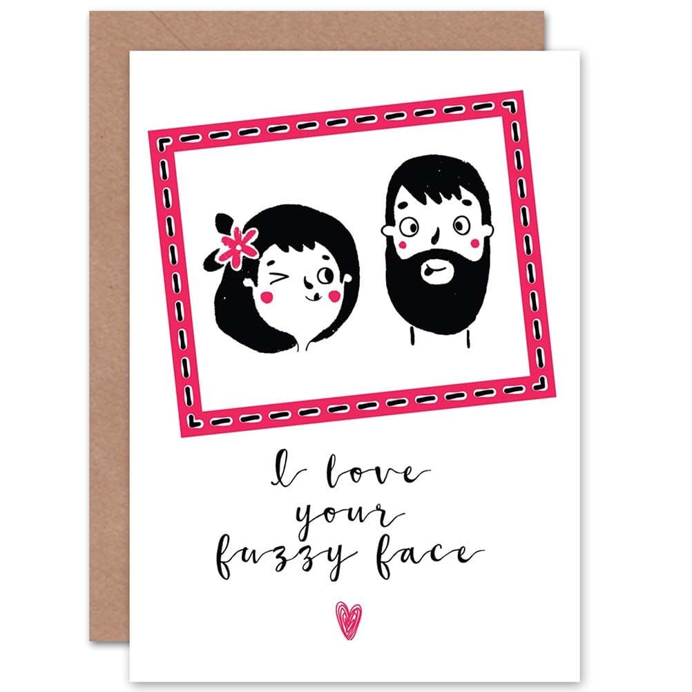 Fuzzy Face Greetings Card