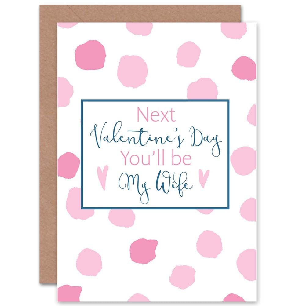 Valentines Love Next Be Wife Engaged Fiance Romance Greetings Card
