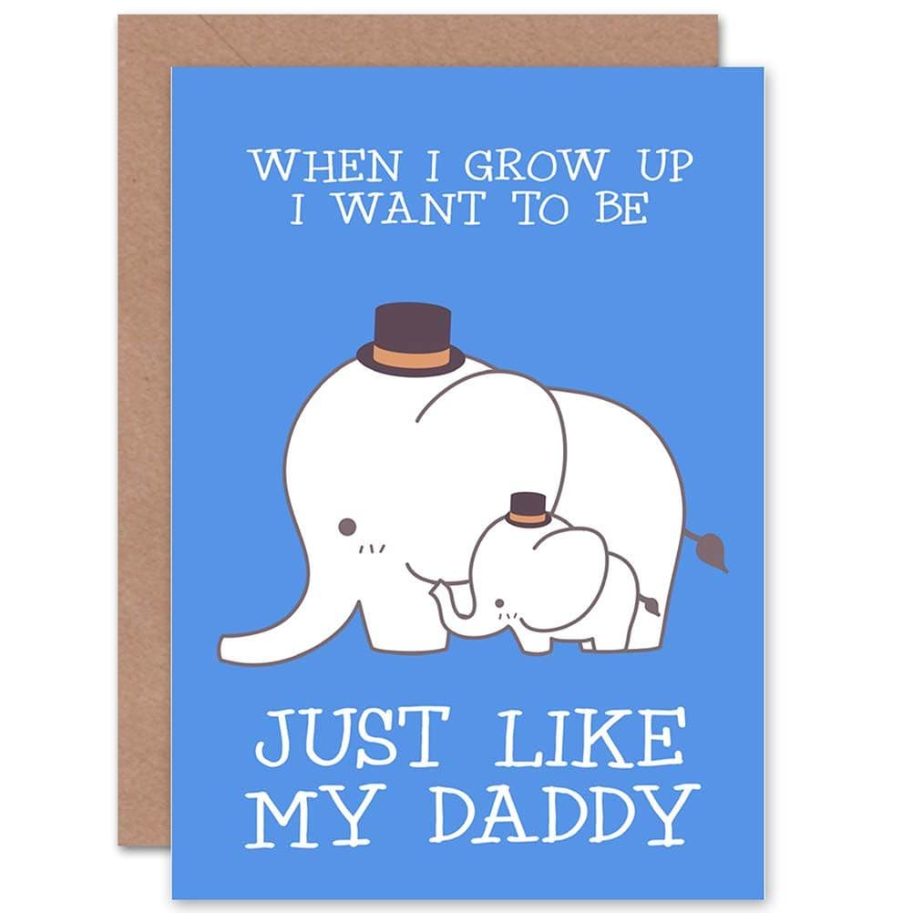 Daddy Elephant Greetings Card