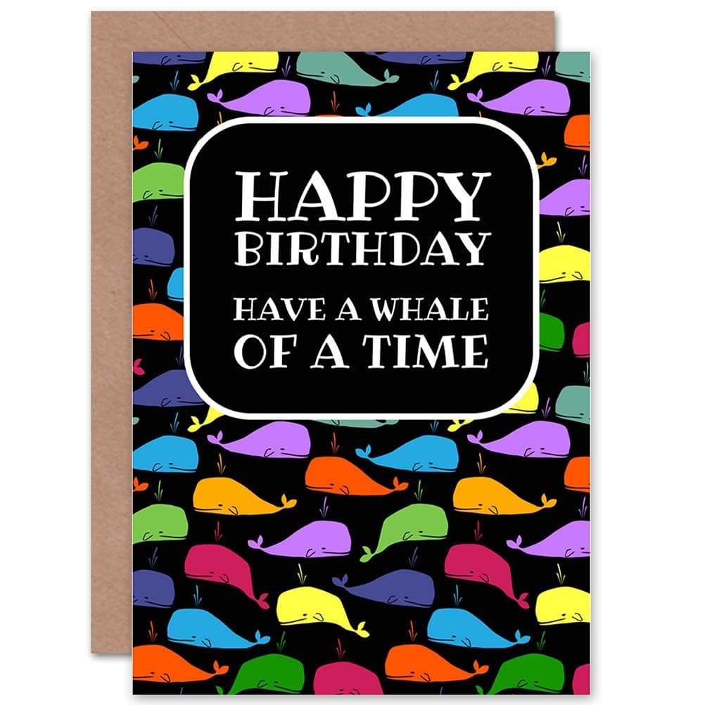 Whale Time Greetings Card