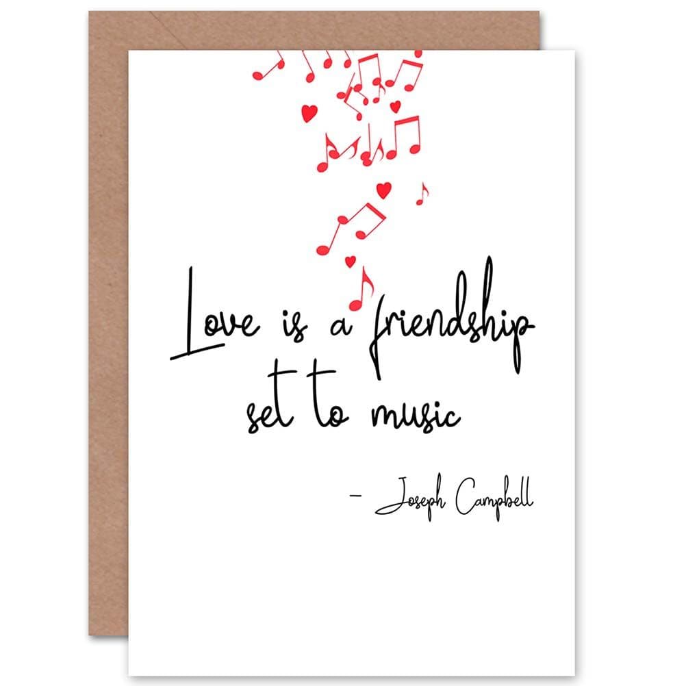 Love Is Music Valentines Greetings Card