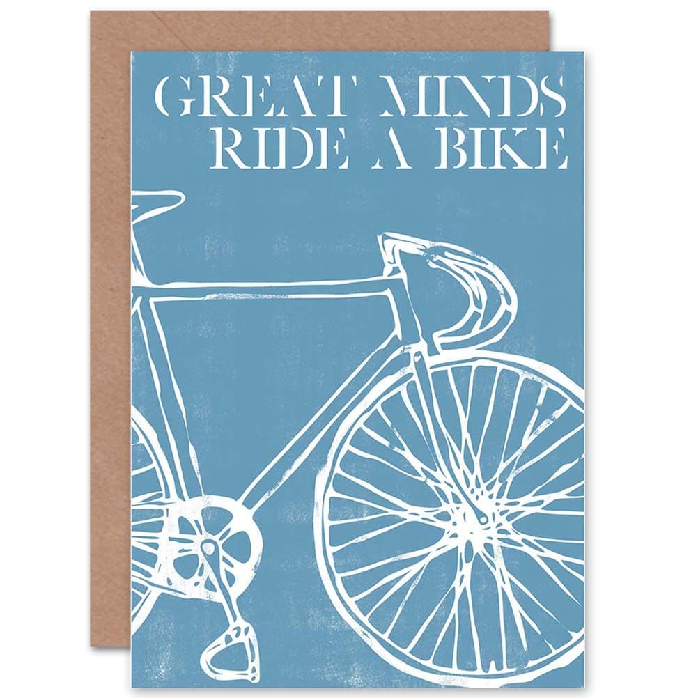 Sport Great Minds Bike Cycle Greetings Card