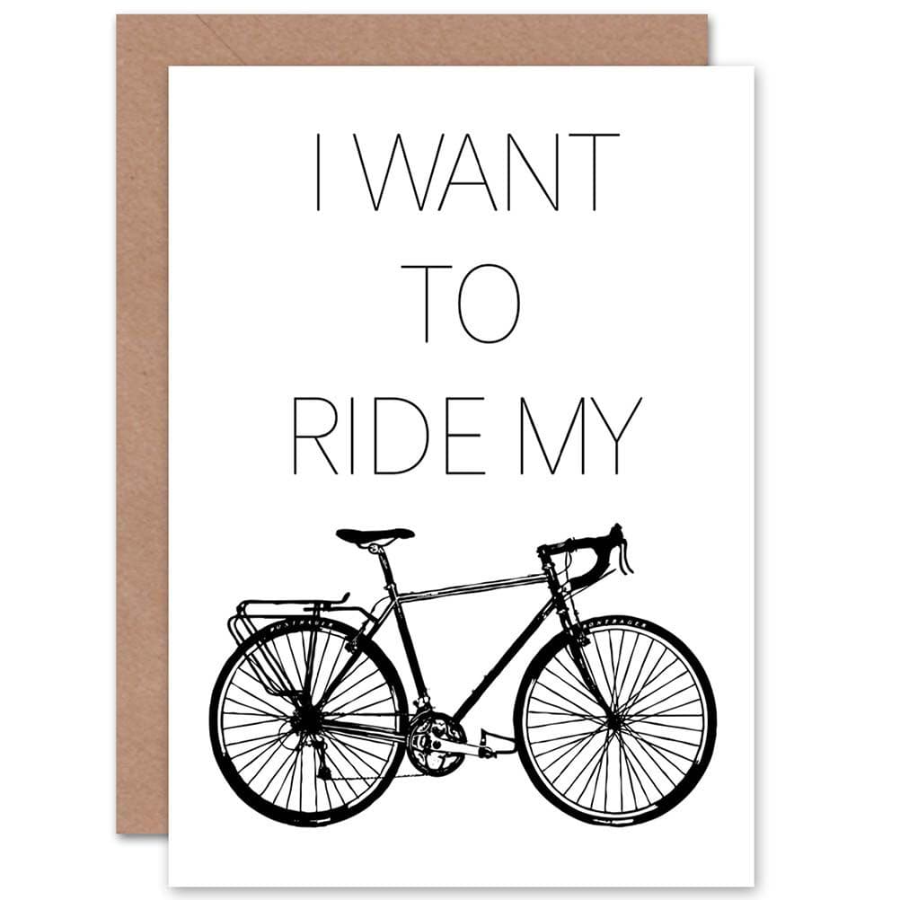 Sport I Want To Ride Bike Cycling Greetings Card