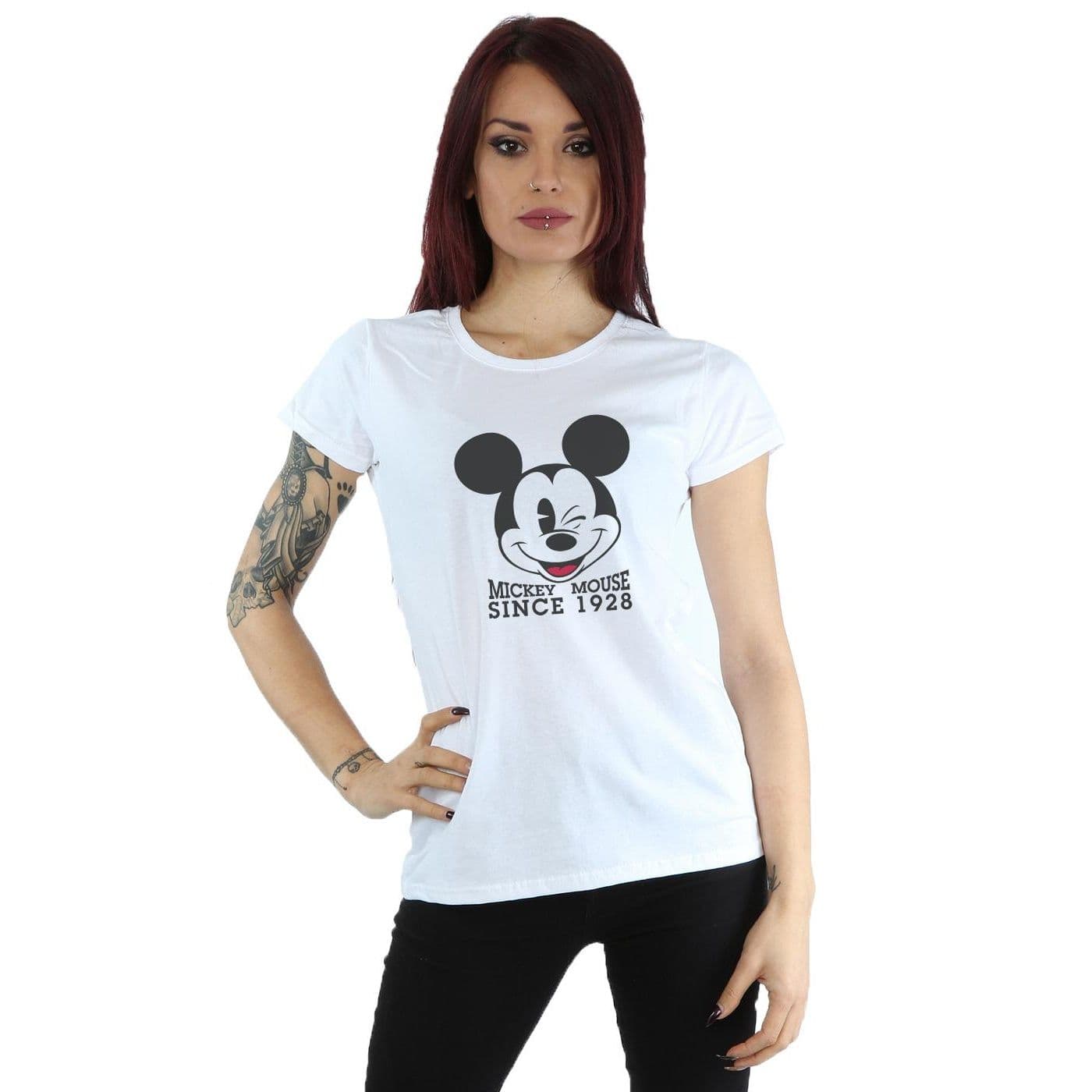 Mickey Mouse Since 1928 Cotton T Shirt
